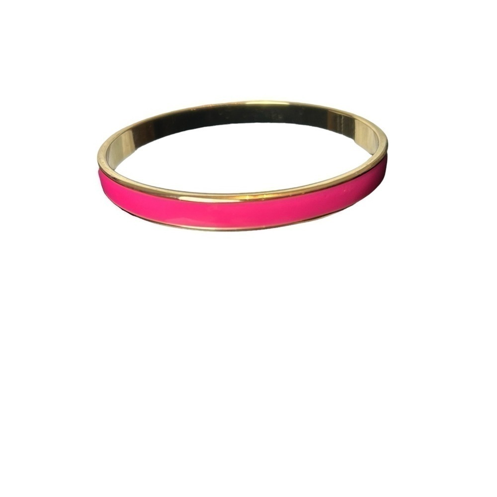 Vera Bradley Goldtone and Pink Enamel Bracelet Bangle - Picture 8 of 15